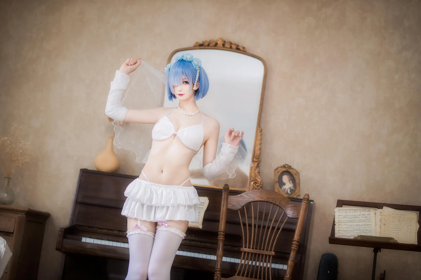 封疆疆v - 蕾姆 花嫁 [26P-118MB] tg@simisebaisi 【丝足阁】015.webp